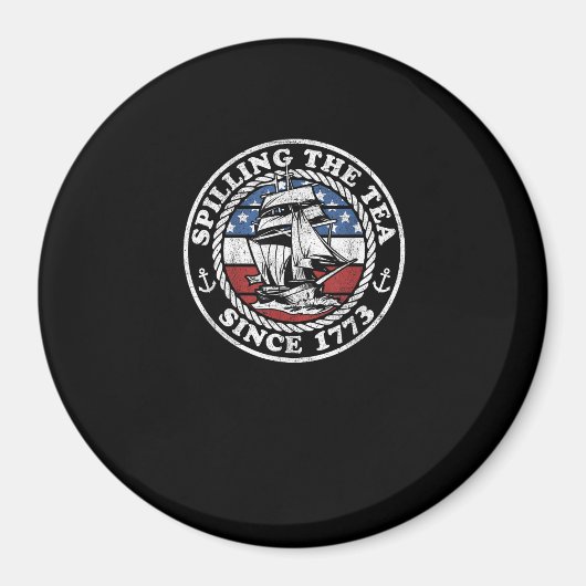 Teeausbreitung seit 1773 Funny US History lehrt Magnet (Vorne)