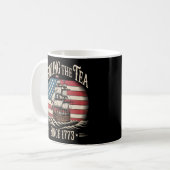 Teeausbreitung seit 1773 Gewitter-Meme Kaffeetasse (Vorderseite Links)