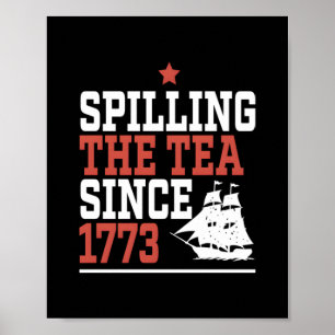 Teeausbreitung seit 1773 Gewitter-Meme Poster