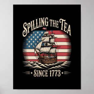 Teeausbreitung seit 1773 Gewitter-Meme Poster