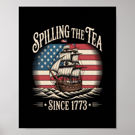 Teeausbreitung seit 1773 Gewitter-Meme Poster (Vorne)