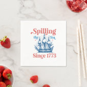 Teeausbreitung seit 1773, Patriotic, 4. Juli Serviette (Beispiel)