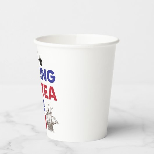 Teeausbreitung Seit 1773 Patriotischer 4. Juli Pappbecher (Links)