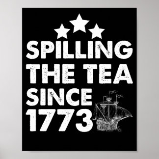 Teeausbreitung Seit 1773 Patriotischer 4. Juli Poster