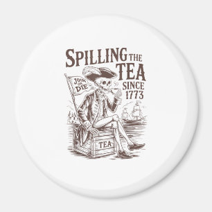 Teeausbreitung seit 1773 Patriotischer Amerikaner Magnet