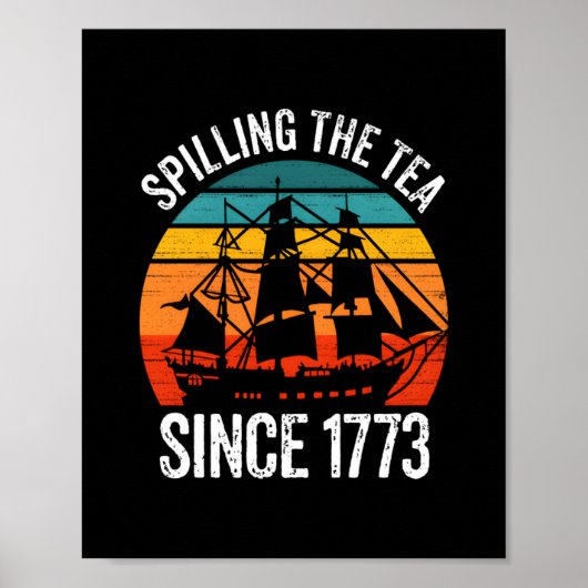 Teeausbreitung seit 1773 poster (Vorne)
