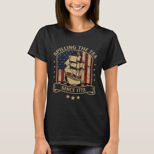 Teeausbreitung seit 1773 Zitat zur amerikanischen  T-Shirt (Vorderseite)