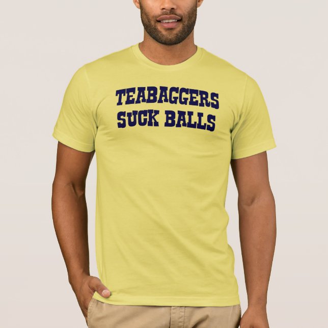 TeeBaggers sind zum Kotzen Bälle T-Shirt (Vorderseite)