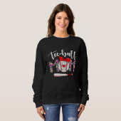 Teeball Mama Mutter's Day Ball Mama Niedlich Trend Sweatshirt (Vorne ganz)