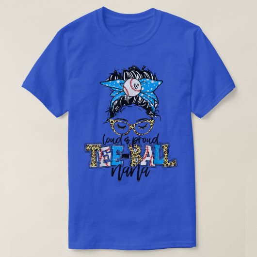 TeeBall Mimi Leopard Loud & Proud Nana Grandma Tee (Design vorne)