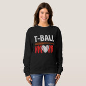Teeball Sports Ball Mama Muttertag Sweatshirt (Vorne ganz)