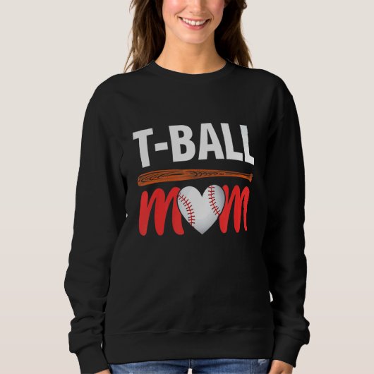Teeball Sports Ball Mama Muttertag Sweatshirt (Vorderseite)