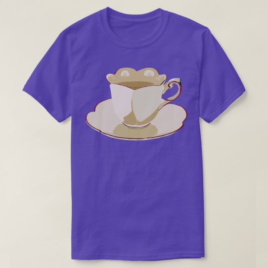 Teebecher-Akzent T-Shirt (Design vorne)