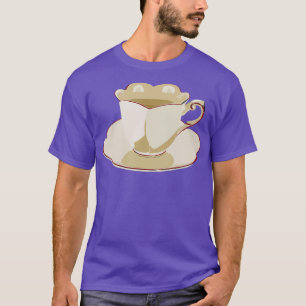 Teebecher-Akzent T-Shirt