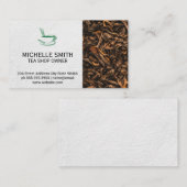 Teebecher | Blätter für getrockneten Tee Visitenkarte (Vorne/Hinten)