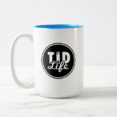 Teebecher [Cyan] Zweifarbige Tasse (Links)