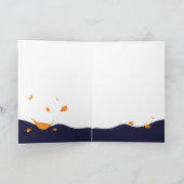 Teebecher fallen Whimsical Feiertagskarte (Innenseite)