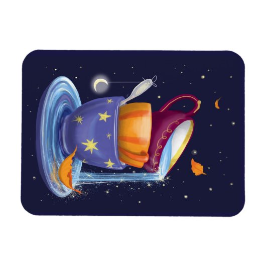Teebecher fallen Whimsical Magnet (Horizontal)