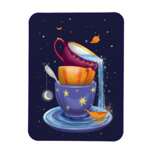 Teebecher fallen Whimsical Magnet