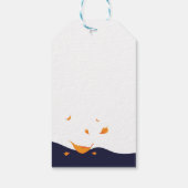 Teebecher fallen Whimsical Tee Party Geschenkanhänger (Rückseite)