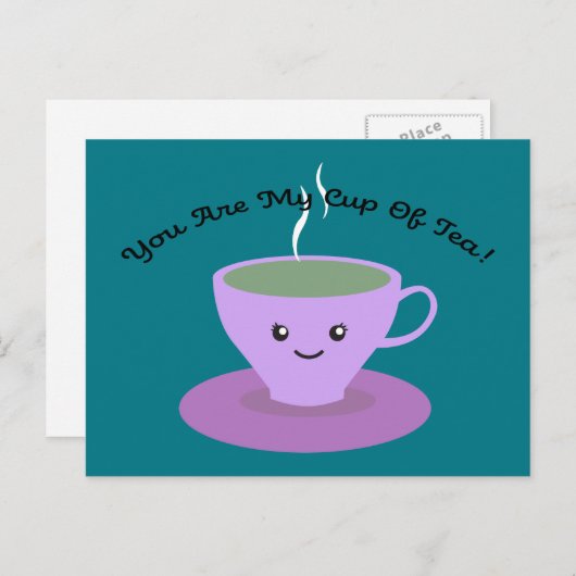 Teebecher Feiertagspostkarte (Vorne/Hinten)