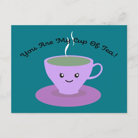 Teebecher Feiertagspostkarte (Vorderseite)