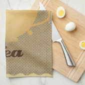 Teebecher Geschirrtuch (Viertel Falte)