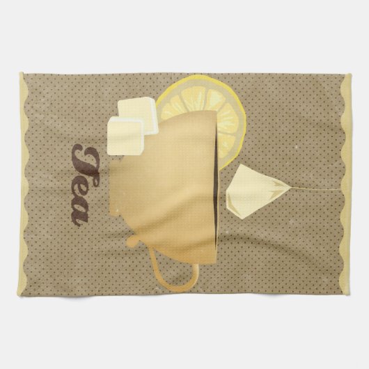 Teebecher Geschirrtuch (Horizontal)