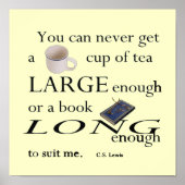 Teebecher groß genug - C.S. Lewis Poster (Vorne)
