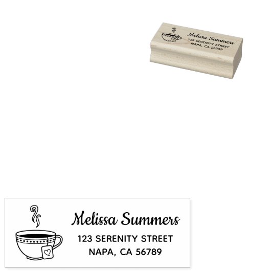 Teebecher Gummistempel (Stempel)