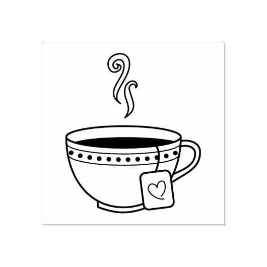 Teebecher Gummistempel (Prägung)