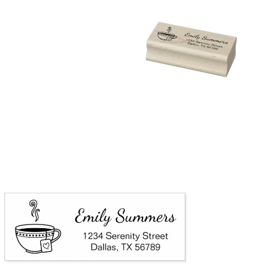 Teebecher Gummistempel (Stempel)