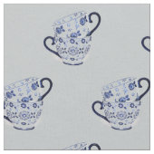 Teebecher Kobalt Stoff (Nahaufnahme)