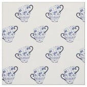 Teebecher Kobalt Stoff (Muster)
