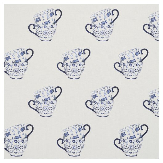 Teebecher Kobalt Stoff (Muster)
