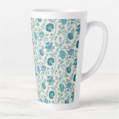 Teebecher mit floralen Mustern auf Creme Milchtasse (Rechts)