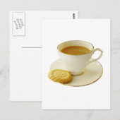 Teebecher mit Keks Postkarte (Vorne/Hinten)