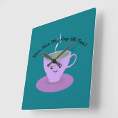 Teebecher Quadratische Wanduhr (Winkel)