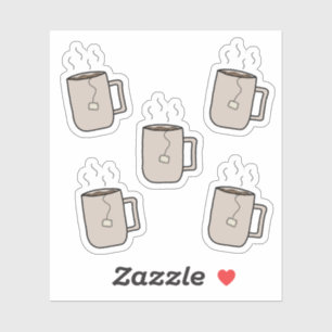 Teebecher - Stationery-Aufkleber Aufkleber