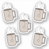 Teebecher - Stationery-Aufkleber Aufkleber (Vorderseite)
