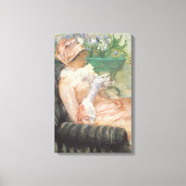 Teebecher von Mary Cassatt, Vintager Impressionism Leinwanddruck