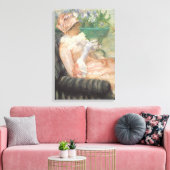 Teebecher von Mary Cassatt, Vintager Impressionism Leinwanddruck (Insitu (Wohnzimmer))