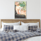 Teebecher von Mary Cassatt, Vintager Impressionism Leinwanddruck (Insitu (Schlafzimmer))