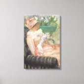 Teebecher von Mary Cassatt, Vintager Impressionism Leinwanddruck (Vorderseite)