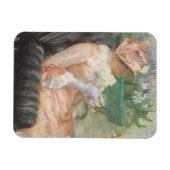 Teebecher von Mary Cassatt, Vintager Impressionism Magnet (Horizontal)