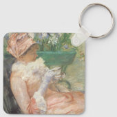 Teebecher von Mary Cassatt, Vintager Impressionism Schlüsselanhänger (Rückseite)