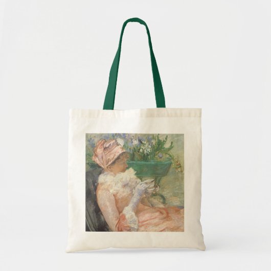 Teebecher von Mary Cassatt, Vintager Impressionism Tragetasche (Vorne)