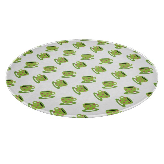 Teebecher weiß schneidebrett (Ecke)