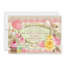 Teebedeckte Party Einladungen