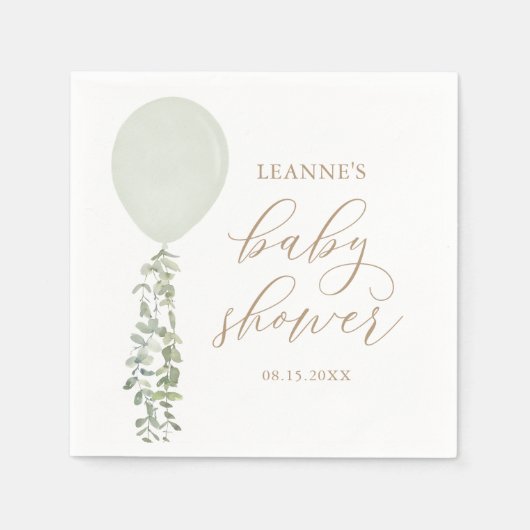 Teebeutel Eukalyptus Baby Dusche Serviette (Vorderseite)